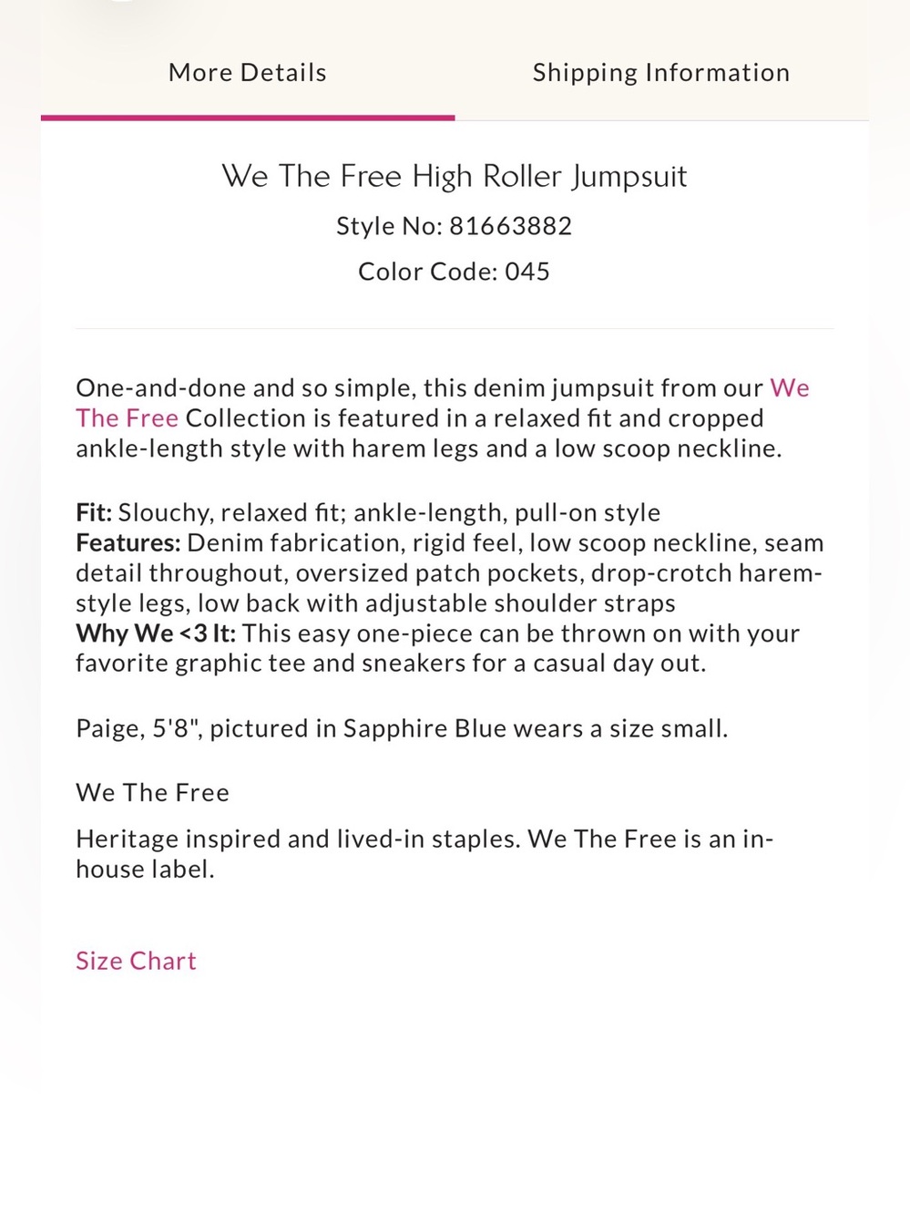 New Free People High Roller Jumpsuit We the Free large - Picture 12 of 12